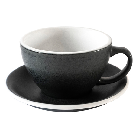 Loveramics Egg - Filiżanka i spodek Cafe Latte 300ml - Anthracite