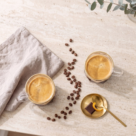 Vialli Design - filiżanki do espresso Geo Gold 120 ml - obrazek 3