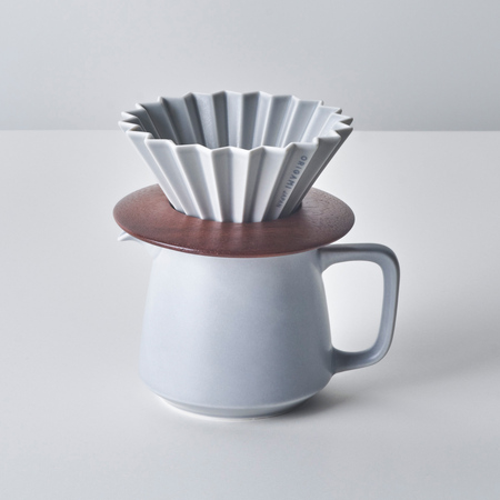 ORIGAMI - Podstawka pod dripper z drewna - obrazek 4
