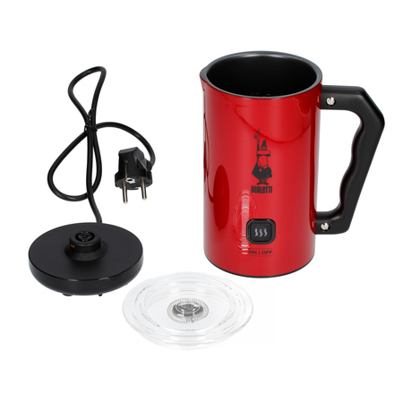 Bialetti Milk Frother MKF02 rosso elektryczny spieniacz do mleka czerwony - obrazek 3