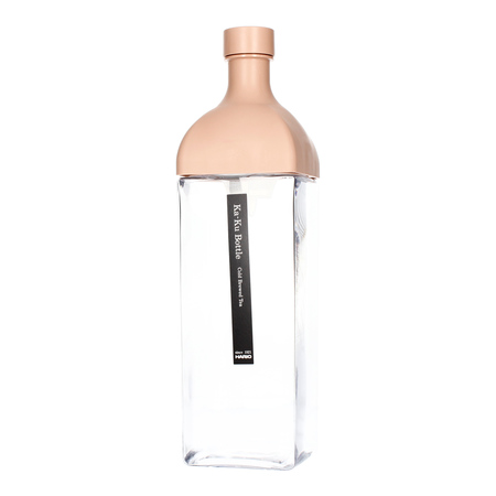 Hario Ka-Ku - Butelka z filtrem Cold Brew Tea 1200 ml Różowa