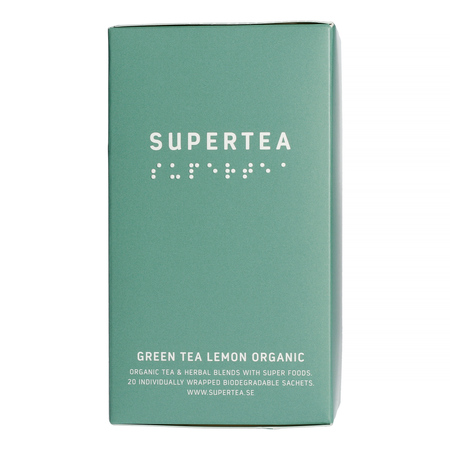 Teministeriet - herbata zielona Supertea Green Tea Lemon EKO 20 saszetek
