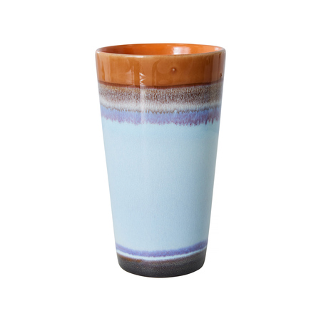HKliving - Kubek ceramiczny Latte 70s Ash 300ml