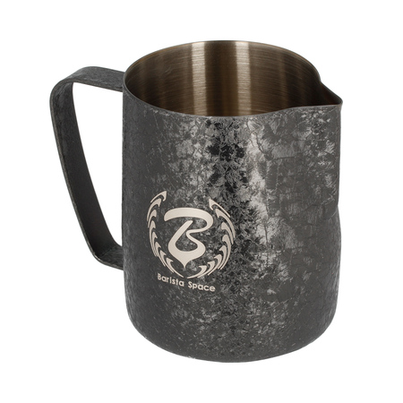 Barista Space - Dzbanek do mleka Ice Grain Black 600 ml - obrazek 2
