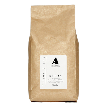 Audun Coffee - kawa ziarnista Rwanda Drip #1 Washed Filter 1 kg