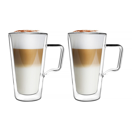 Vialli Design - Diva zestaw 2 szklanek latte z podwójną ścianką 350ml - obrazek 2