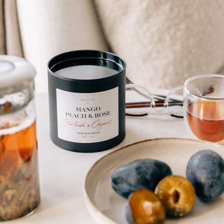 Teministeriet - herbata biała sypana Fairtrade Collection Mango Peach & Rose EKO 50 g - obrazek 2
