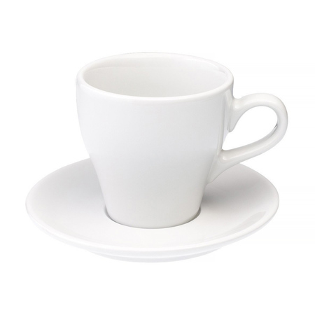 Loveramics Tulip - Filiżanka i spodek Cafe Latte 280 ml - White