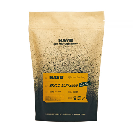 HAYB - kawa ziarnista Brasil Espresso DARK Natural 250 g