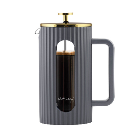 Vialli Design - Livio French Press szary / złoty 1l - obrazek 3