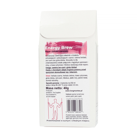 Long Man Tea - herbata czarna sypana Energy Brew 40 g - obrazek 2