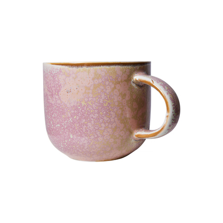 HKliving Kubek ceramiczny chef ceramics rustykalny różowy 320ml - obrazek 2