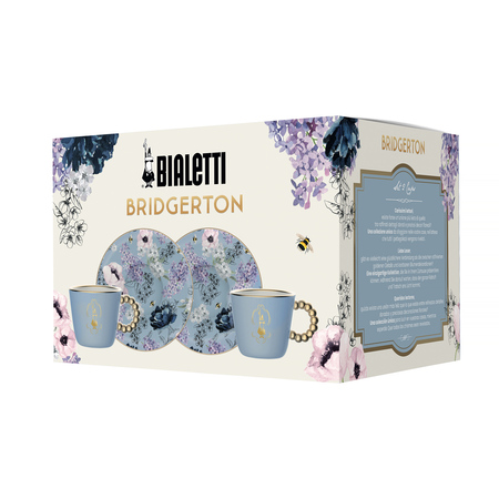 Bialetti - Zestaw 2 filiżanek ze spodkami do espresso Bridgerton - obrazek 2