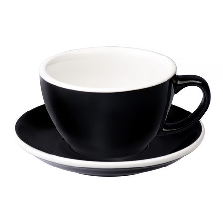 Loveramics Egg - Filiżanka i spodek Cafe Latte 300 ml - Black
