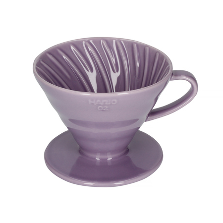 Hario ceramiczny Drip V60-02 Fioletowy |VDC-02-PUH-UEX| - obrazek 2
