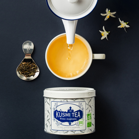 Kusmi Tea - herbata biała Anastasia puszka EKO 90 g - obrazek 2