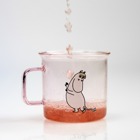 Moomin - Kubek szklany Migotka 350ml różowy - obrazek 5