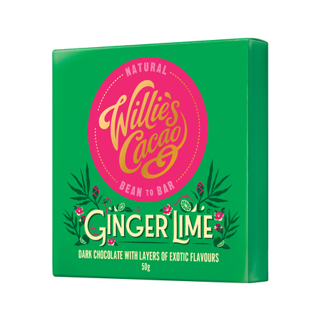 Willie's Cacao - Czekolada Imbir i Limonka 70% - Ginger Lime 50g