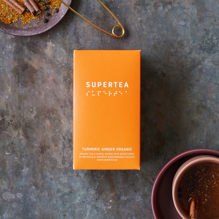 Teministeriet - herbata ziołowa Supertea Turmeric Ginger EKO 20 saszetek - obrazek 3