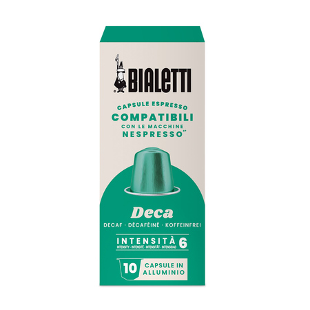 Bialetti - kawa w kapsułkach bezkofeinowa Nespresso Deca - 10 kapsułek