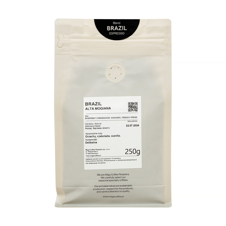 Miga Coffee - kawa ziarnista Brazil Espresso 250 g - obrazek 2