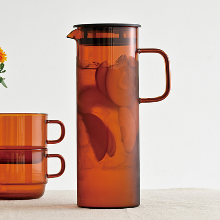 Hario - Colors Cold Brew Pitcher - Dzbanek do Cold Brew Bursztynowy 800ml - obrazek 2