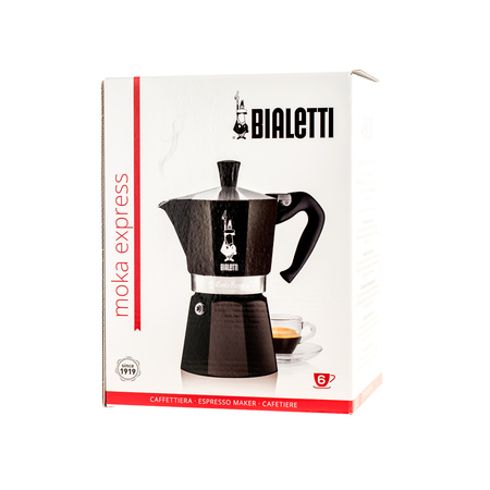 Bialetti kawiarka Moka Express 6tz czarna - obrazek 2