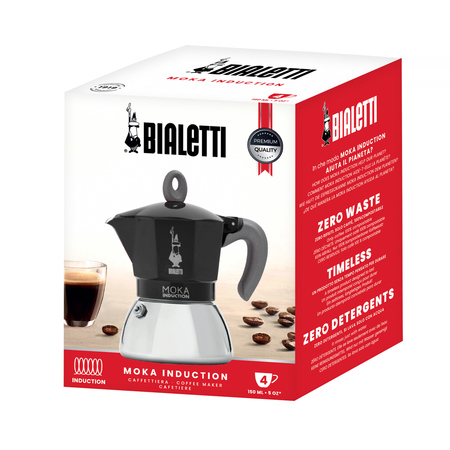 Bialetti New Moka Induction 4tz Czarna - obrazek 4