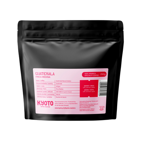 KYOTO - kawa ziarnista Gwatemala Finca Medina Natural Filter 250 g - obrazek 2