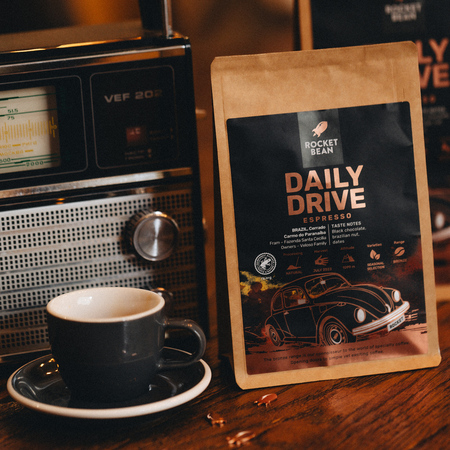 Rocket Bean - kawa ziarnista DAILY DRIVE Brazylia Natural Espresso 200 g - obrazek 2