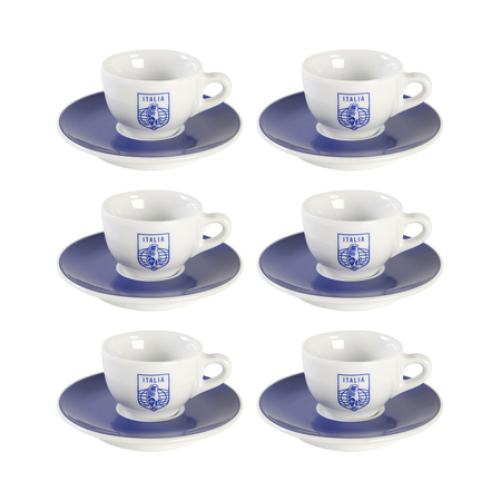 La Marzocco - zestaw 6 filiżanek ze spodkami do espresso Italia 65 ml