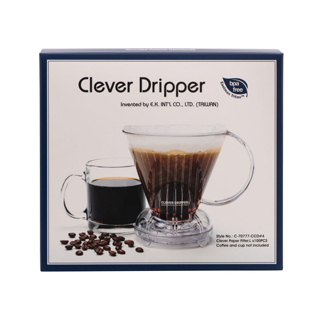 Clever Dripper - Zaparzacz L 500ml koralowy + 100 filtrów - obrazek 2